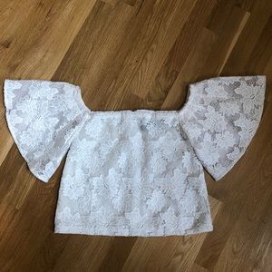 NICHOLAS Lace Off Shoulder Top